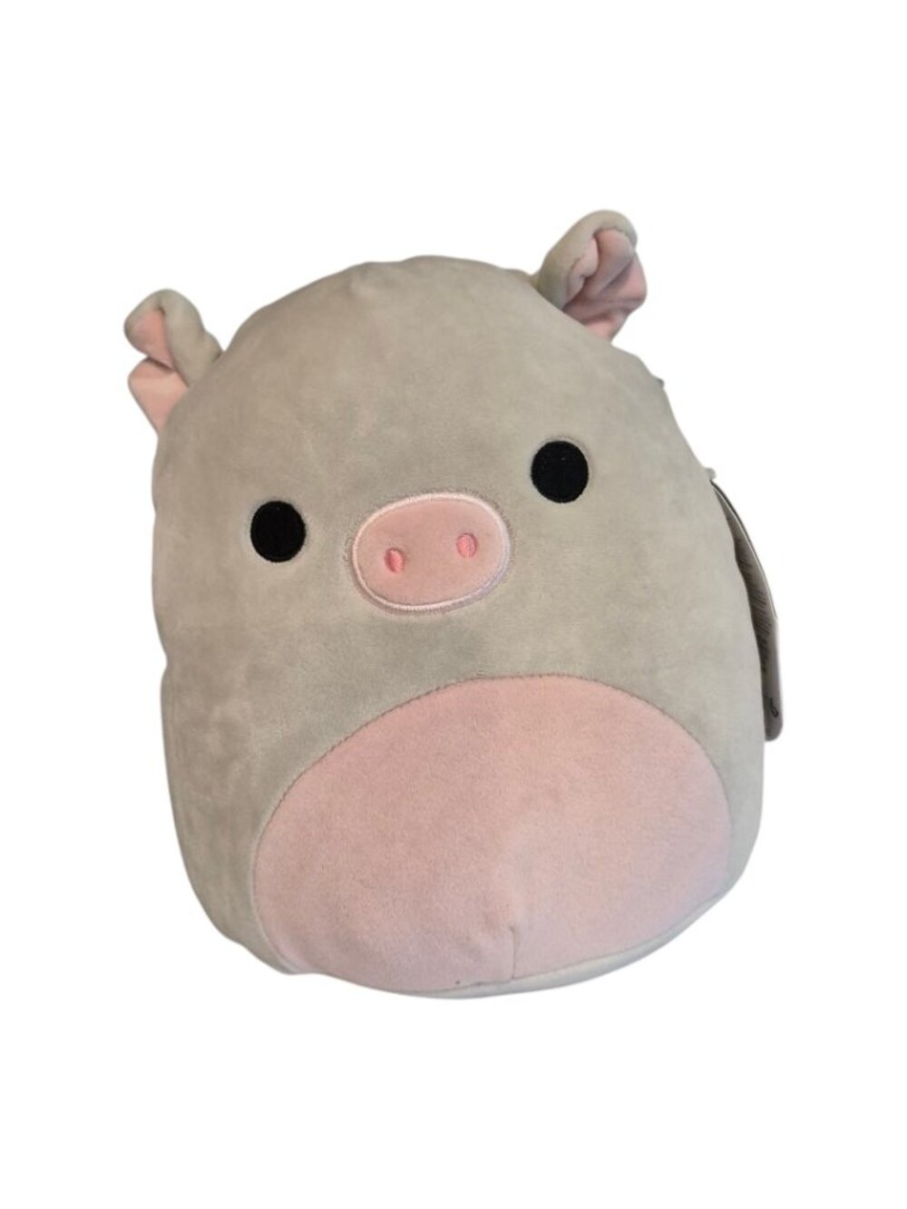 Original Squishmallow Bessa Pig Plush 8" Gray Pink Stuffed Animal